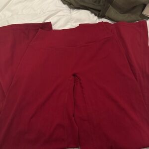 Oneractive ruby red straight leg pants